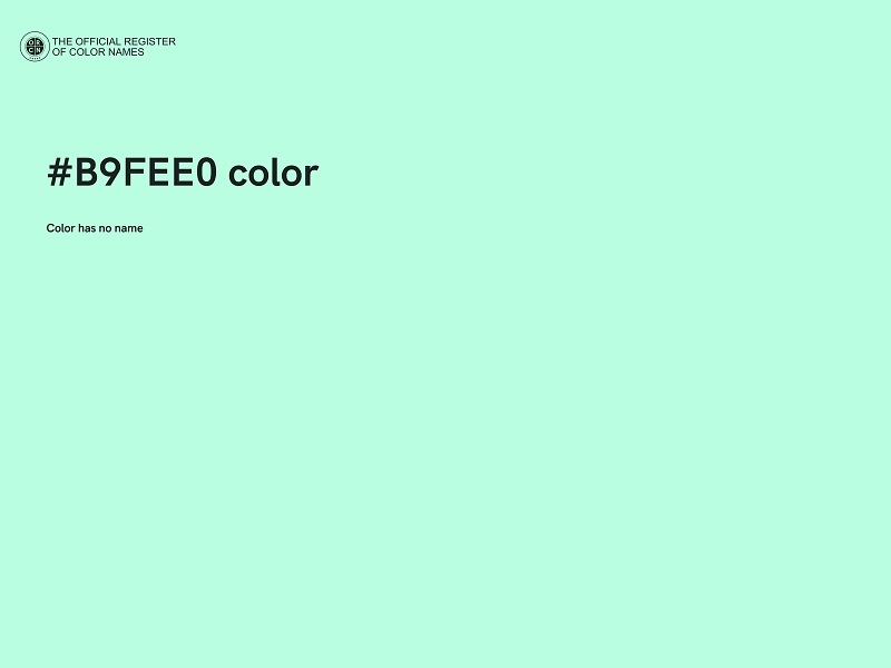 #B9FEE0 color image