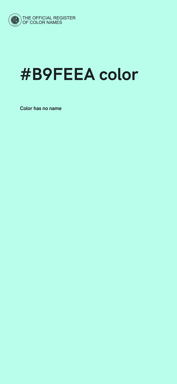 #B9FEEA color image