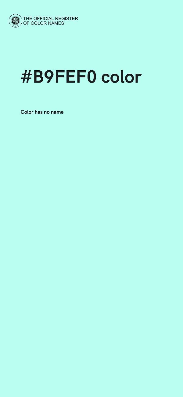 #B9FEF0 color image
