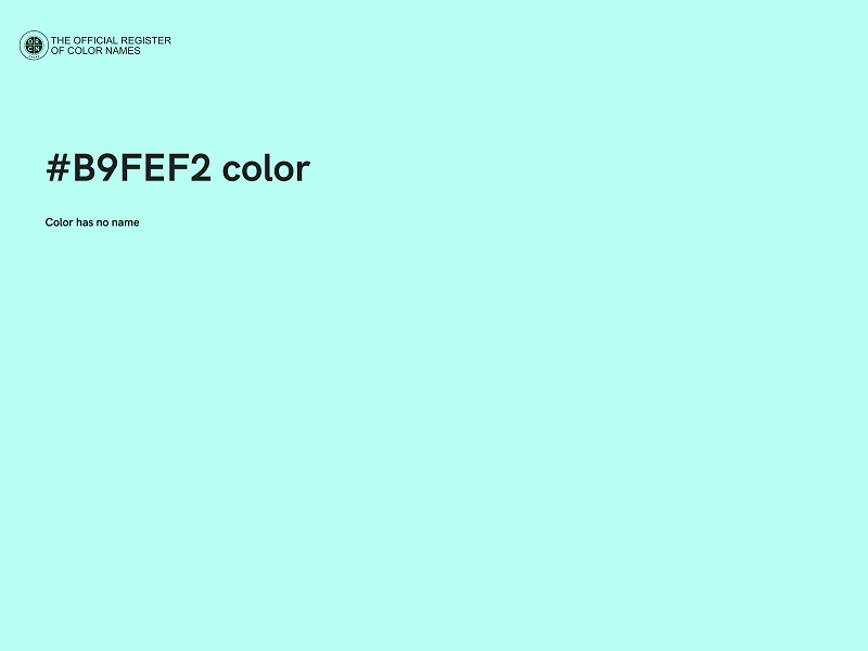 #B9FEF2 color image