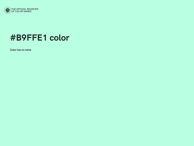 #B9FFE1 color image