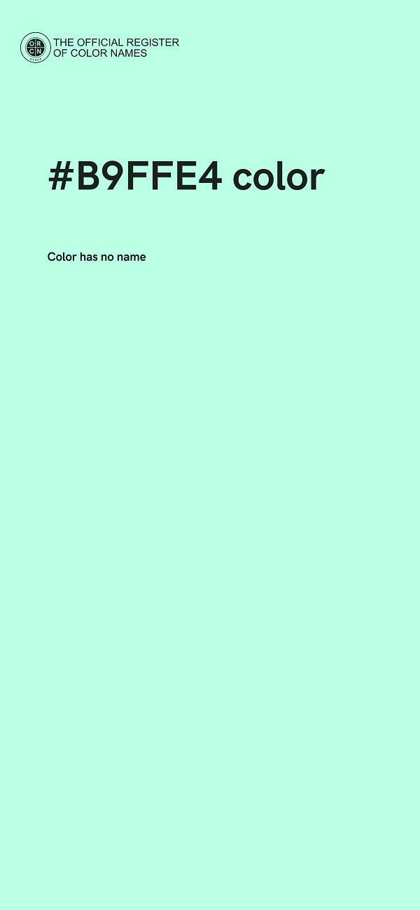#B9FFE4 color image