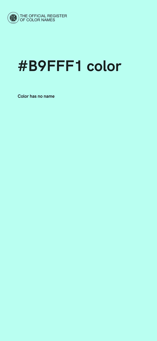 #B9FFF1 color image