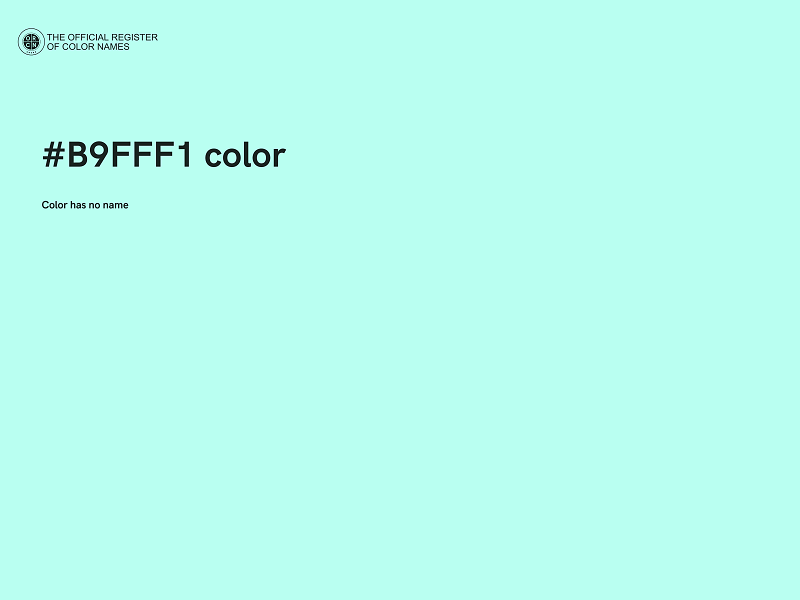 #B9FFF1 color image