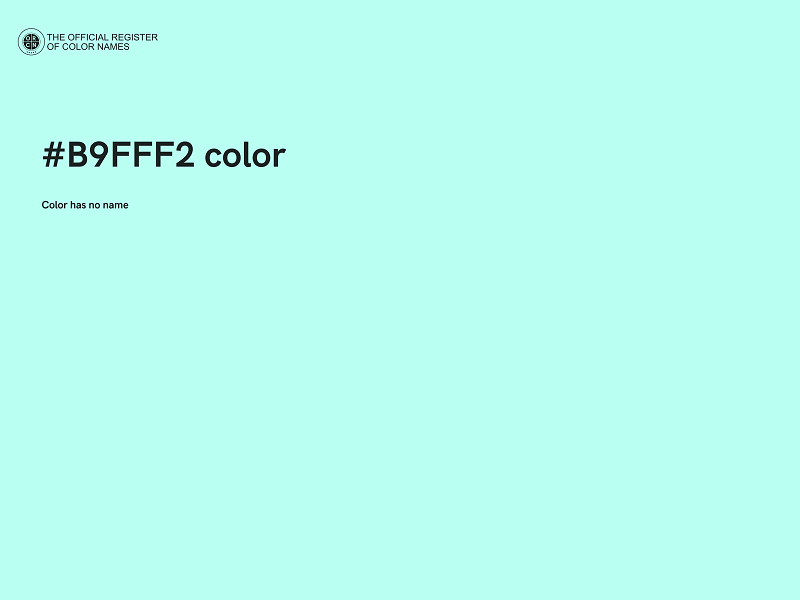 #B9FFF2 color image