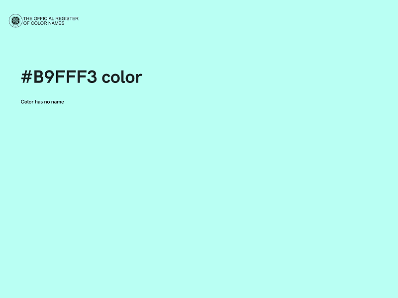 #B9FFF3 color image