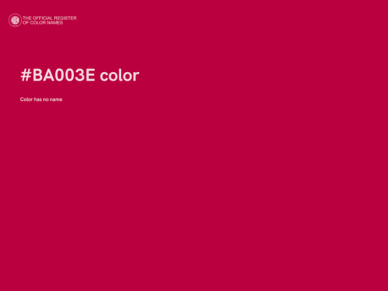 #BA003E color image