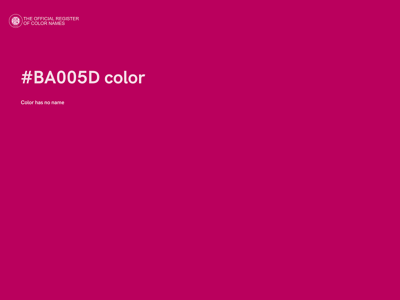 #BA005D color image