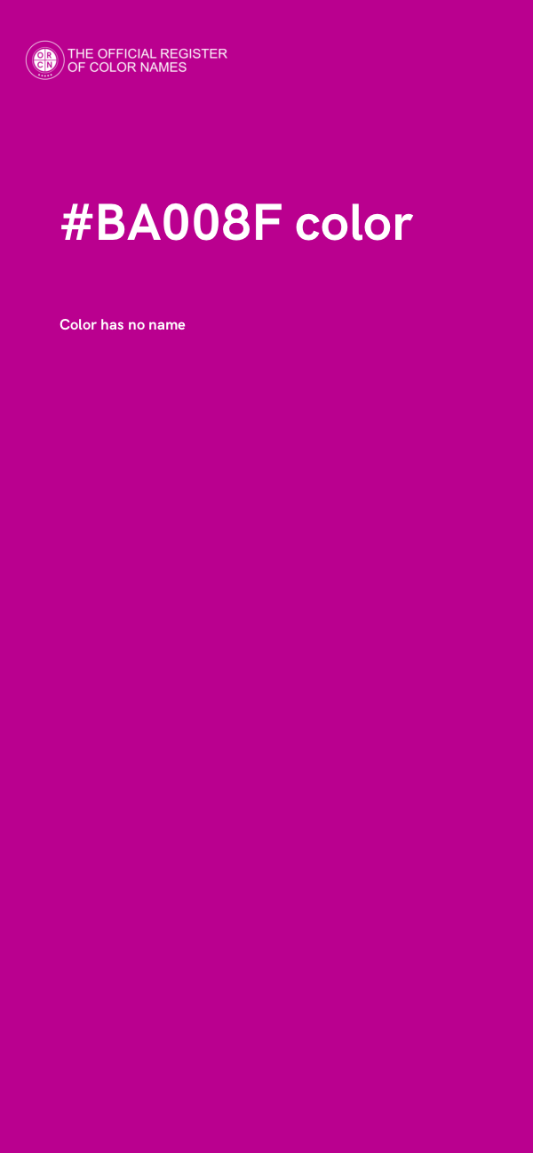 #BA008F color image