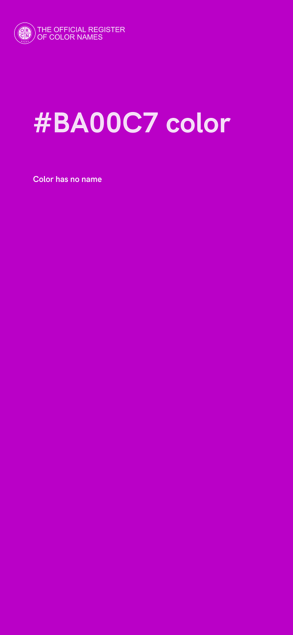 #BA00C7 color image