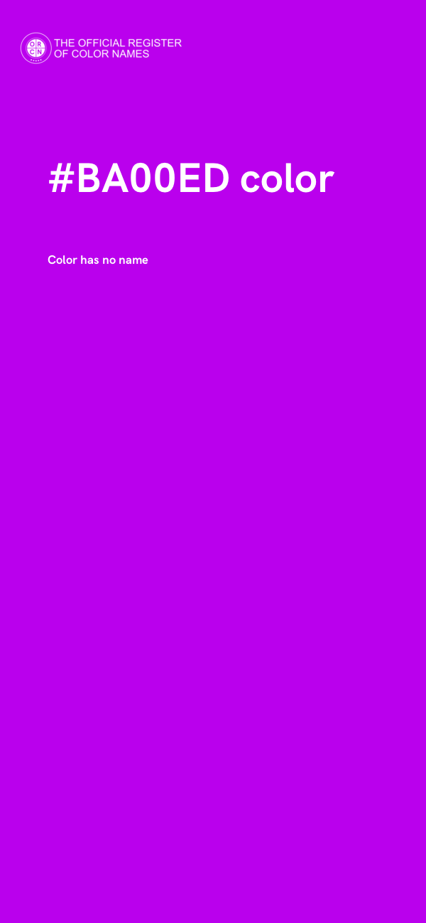 #BA00ED color image