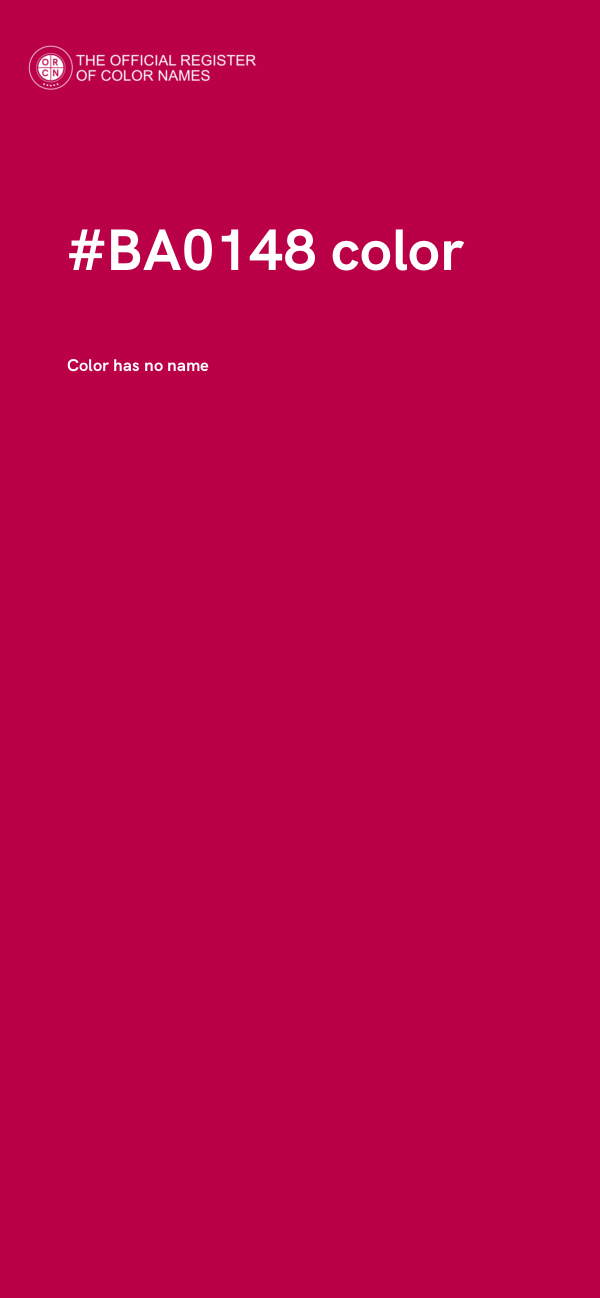 #BA0148 color image