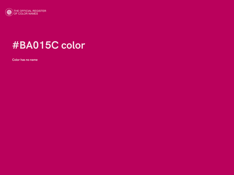 #BA015C color image