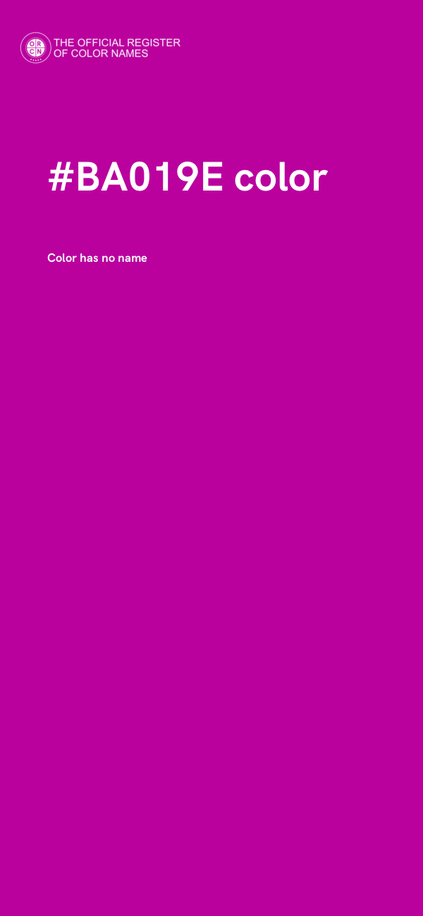 #BA019E color image
