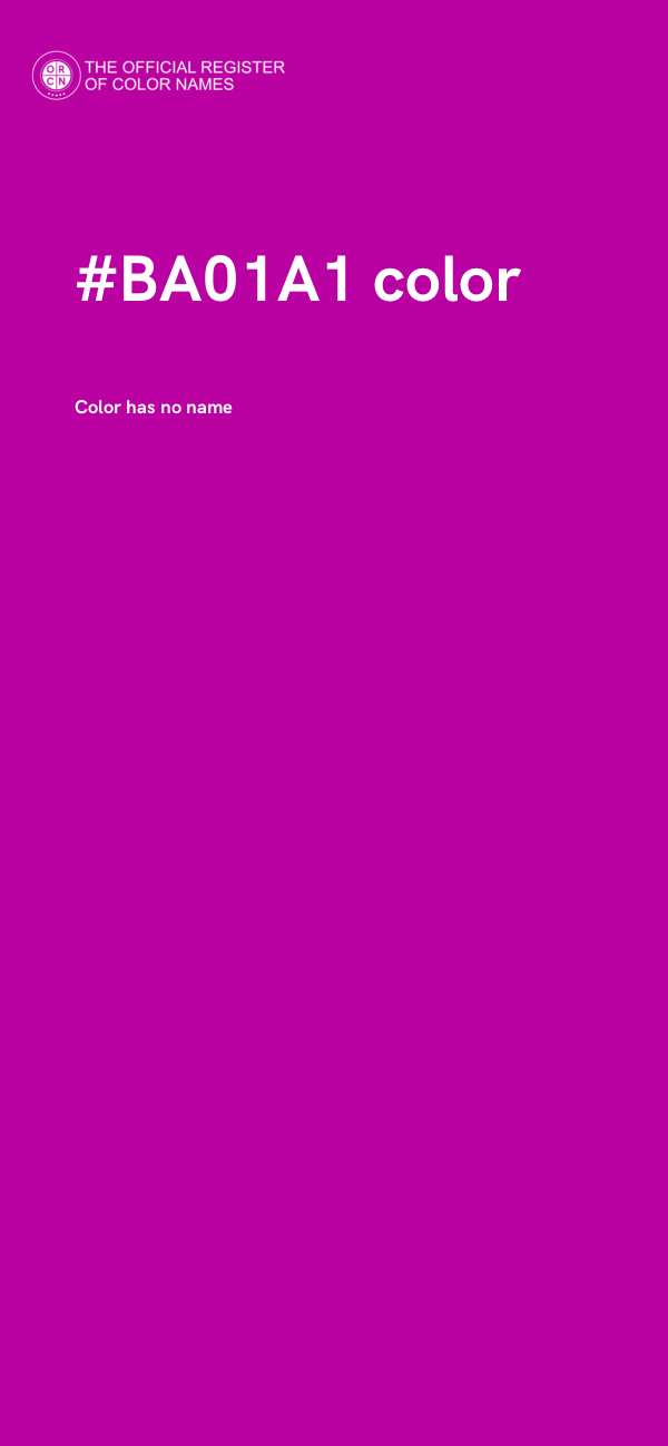 #BA01A1 color image