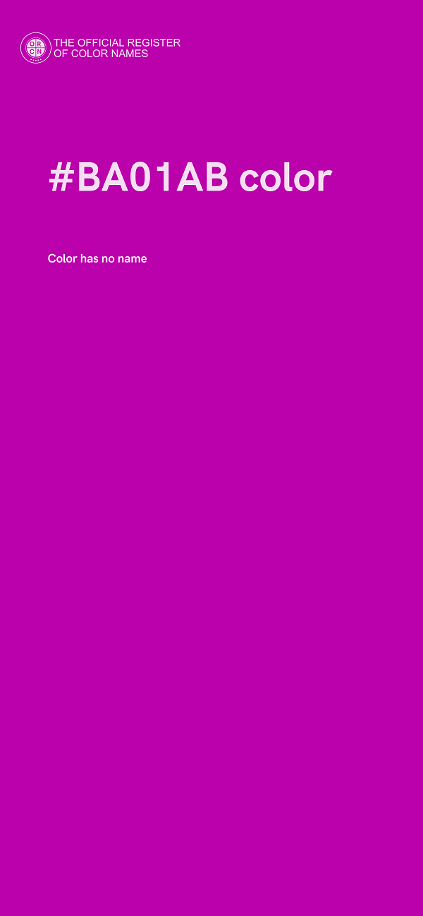 #BA01AB color image