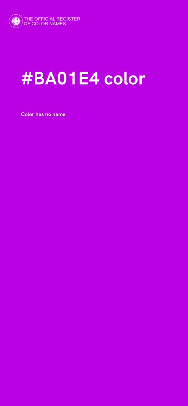 #BA01E4 color image