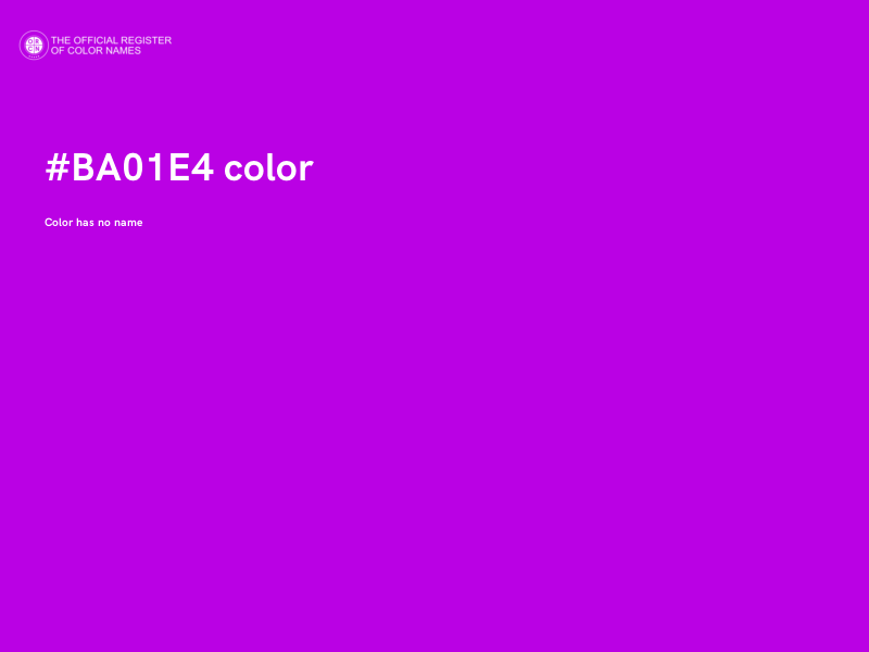 #BA01E4 color image