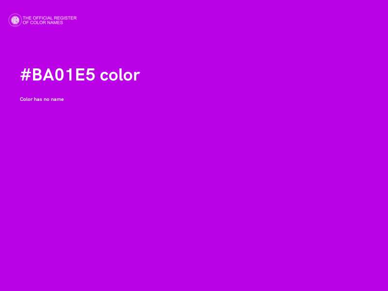 #BA01E5 color image