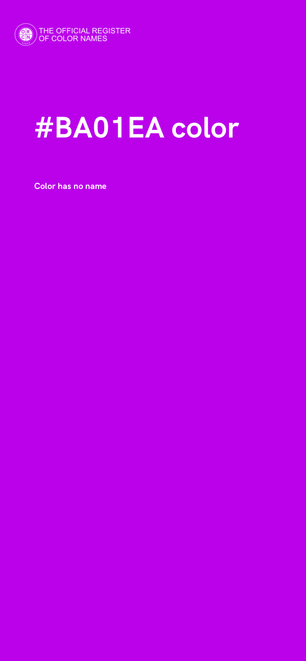 #BA01EA color image