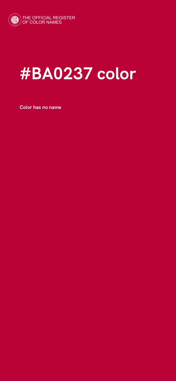 #BA0237 color image