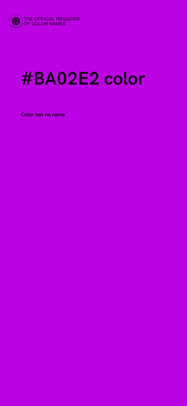 #BA02E2 color image