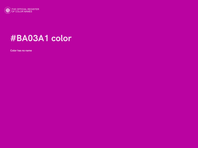 #BA03A1 color image