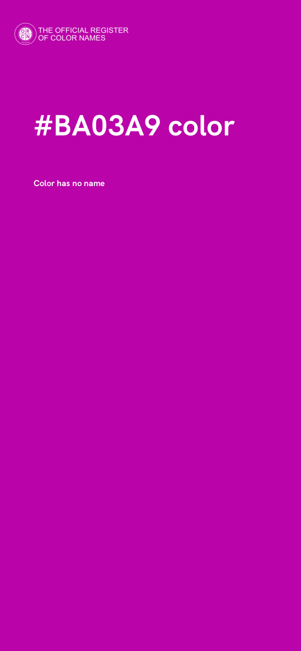 #BA03A9 color image