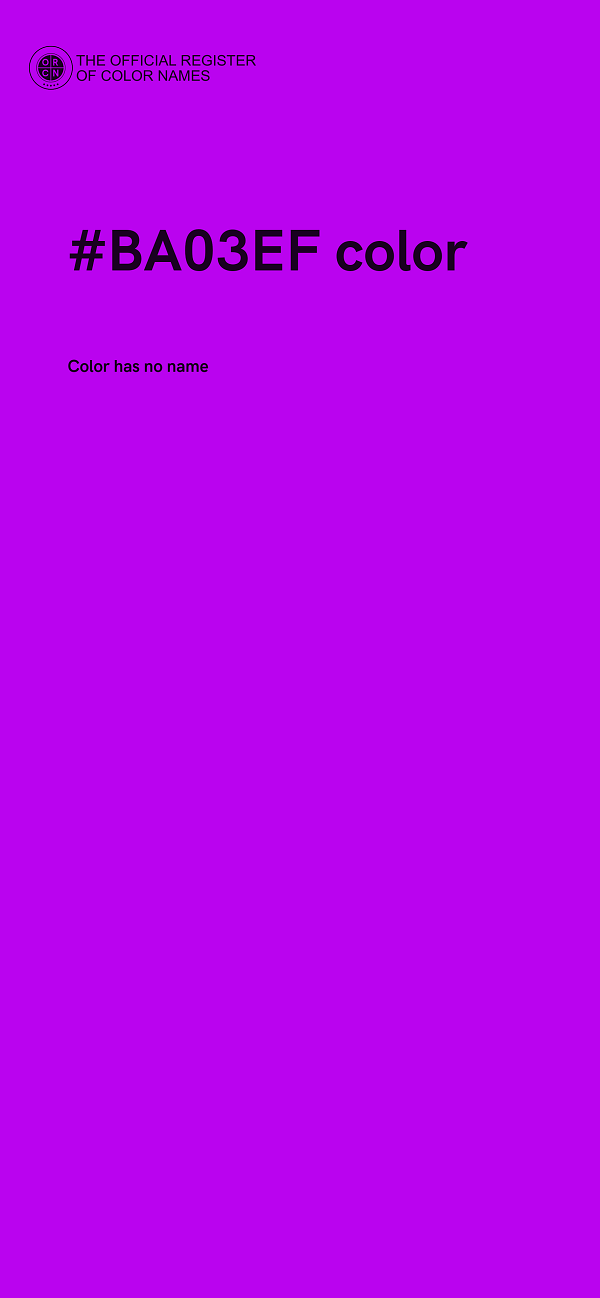 #BA03EF color image