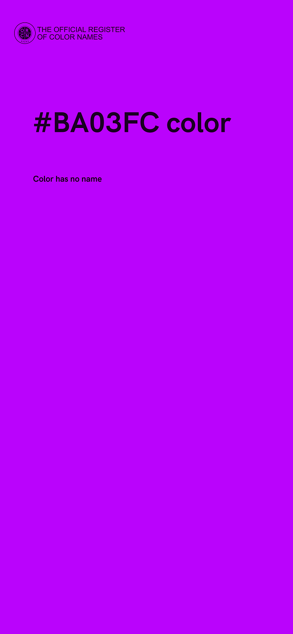 #BA03FC color image