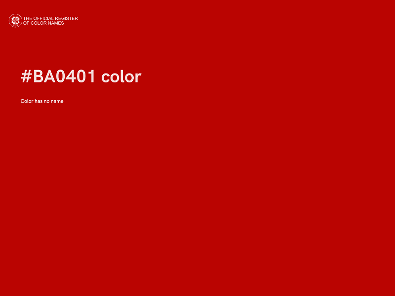 #BA0401 color image