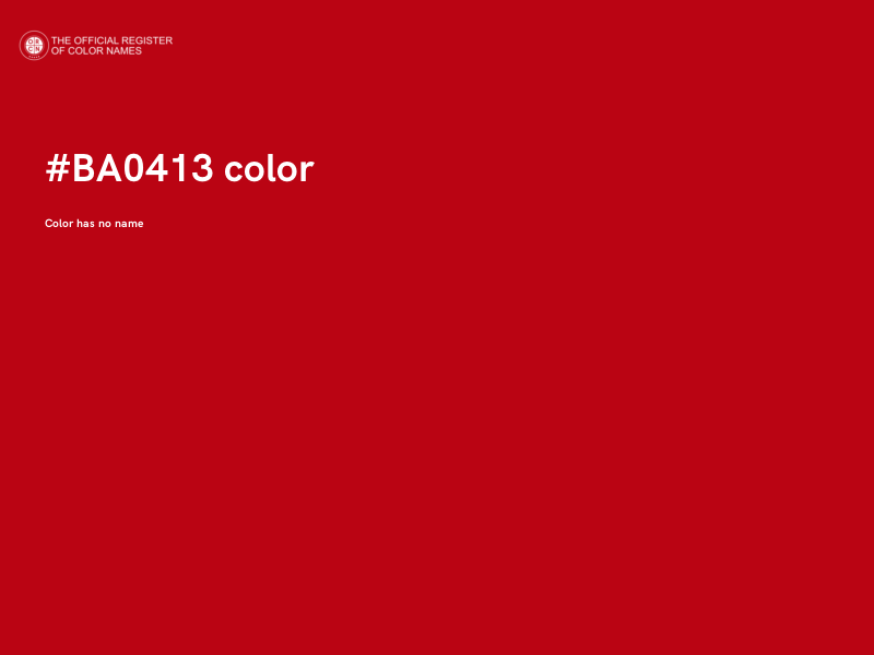 #BA0413 color image
