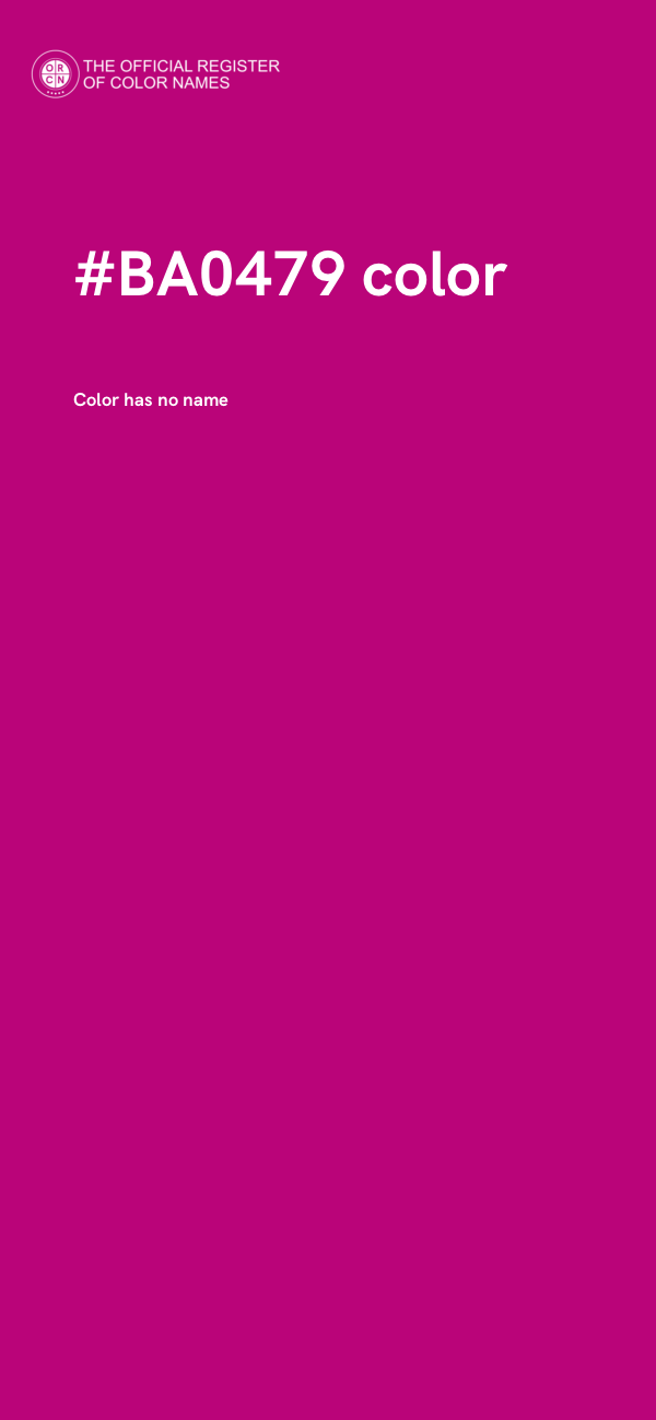 #BA0479 color image