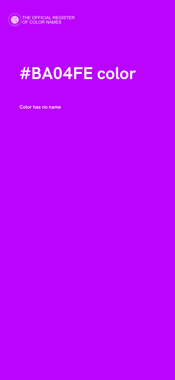 #BA04FE color image