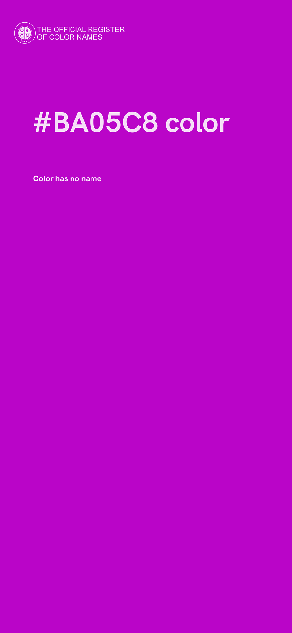 #BA05C8 color image