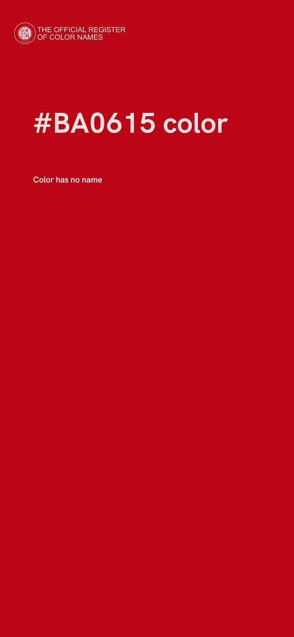 #BA0615 color image
