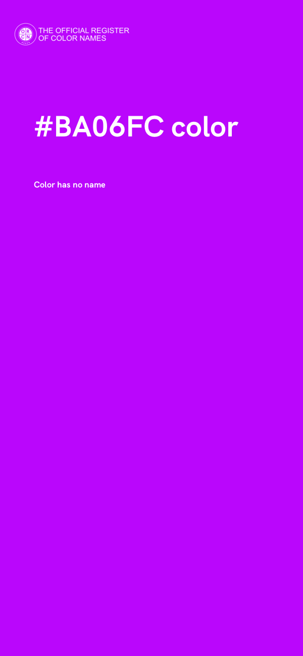 #BA06FC color image