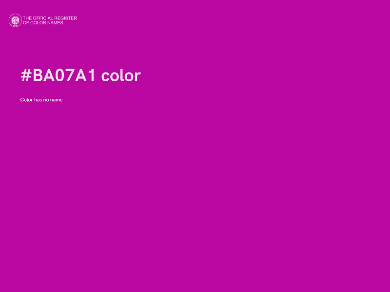 #BA07A1 color image