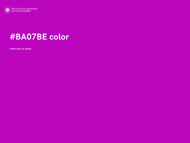 #BA07BE color image