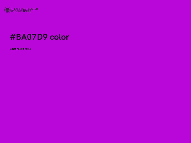 #BA07D9 color image