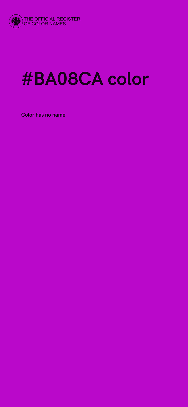 #BA08CA color image