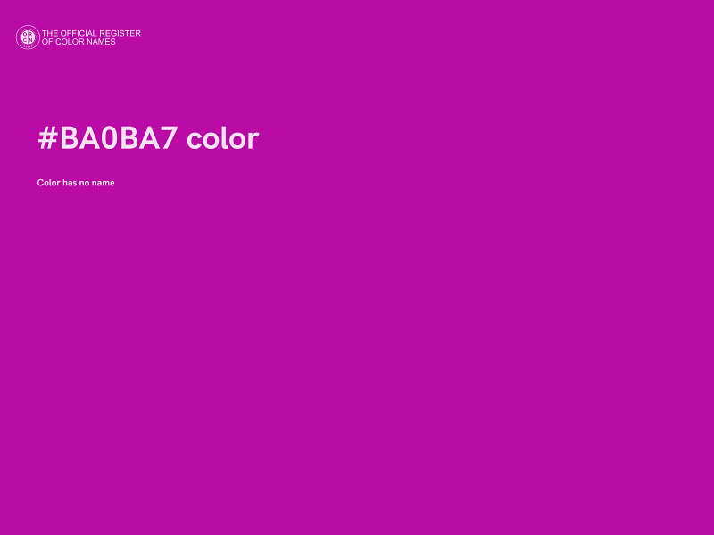 #BA0BA7 color image