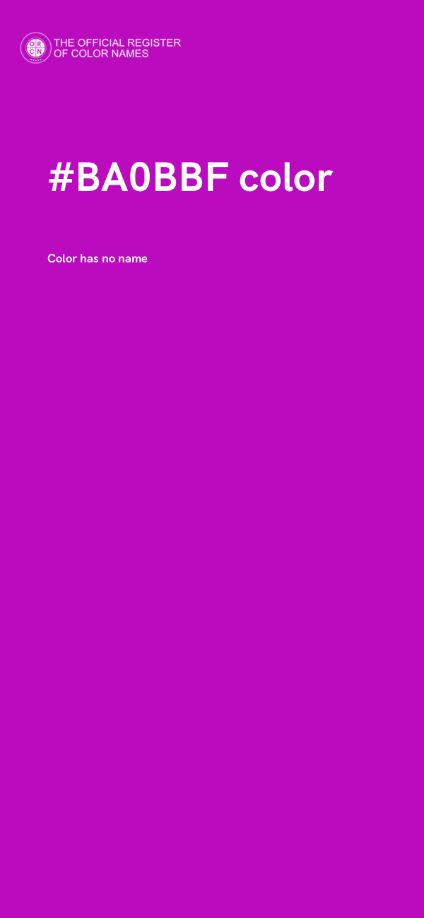 #BA0BBF color image
