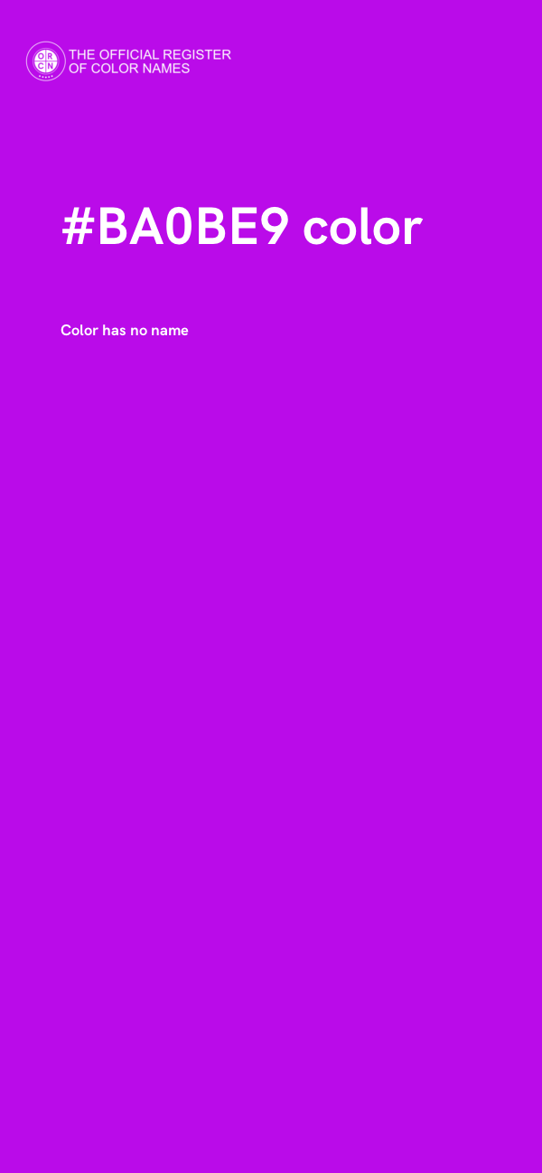 #BA0BE9 color image