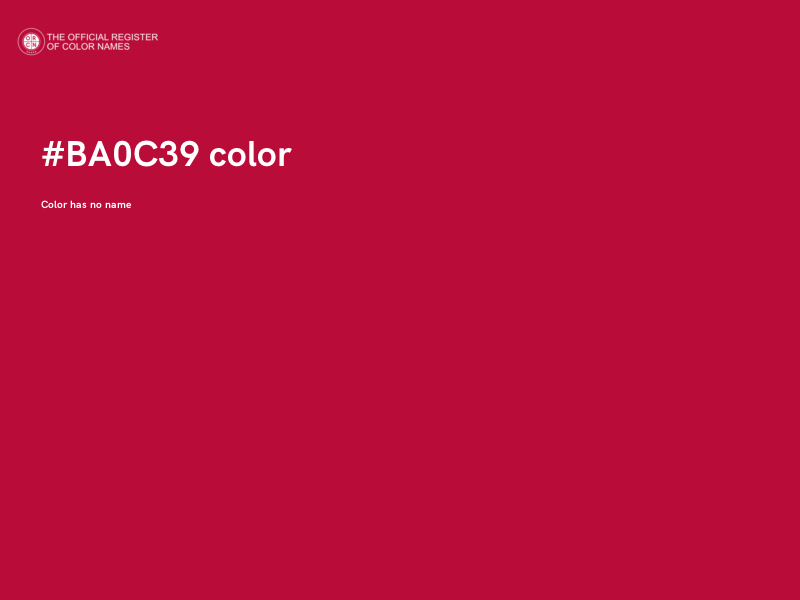 #BA0C39 color image