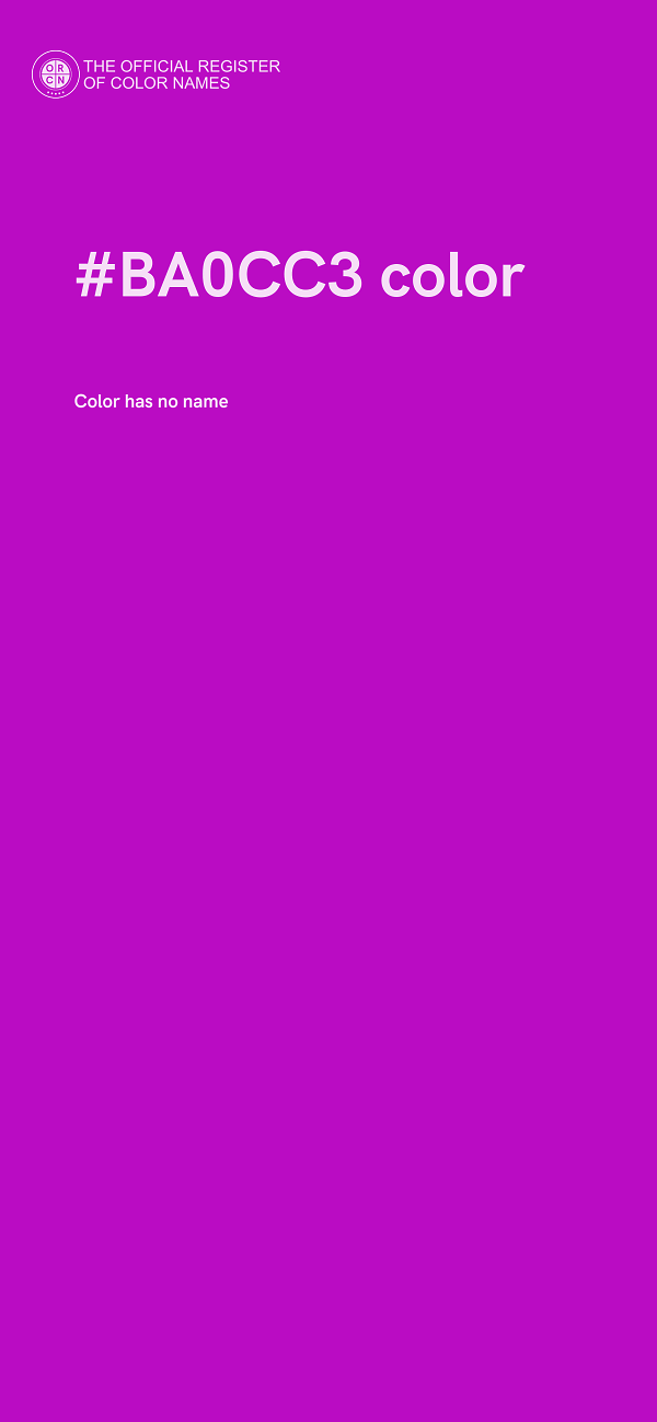 #BA0CC3 color image
