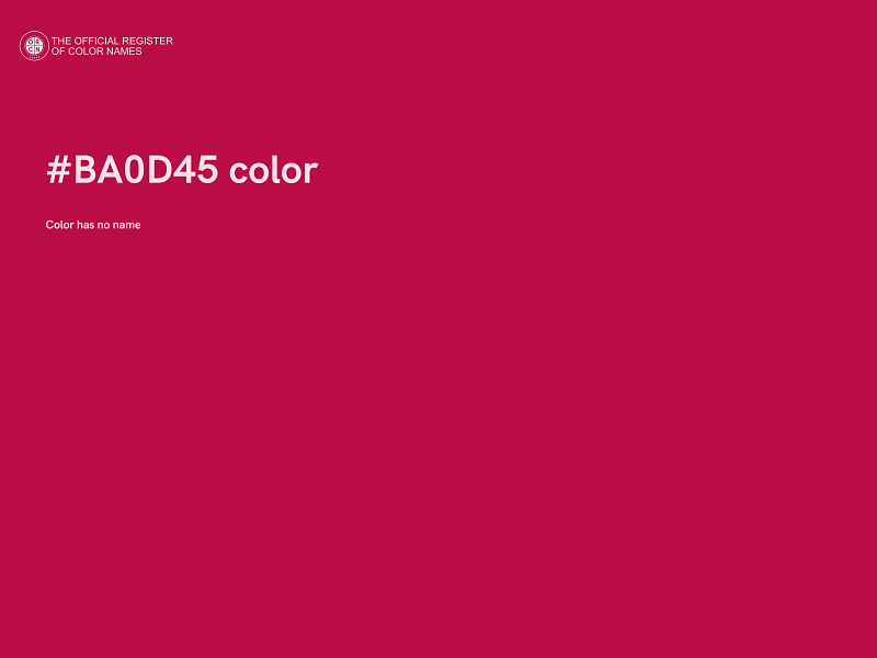 #BA0D45 color image