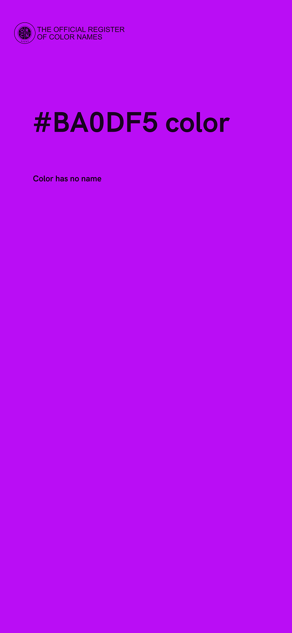 #BA0DF5 color image