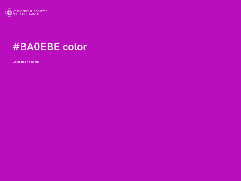 #BA0EBE color image