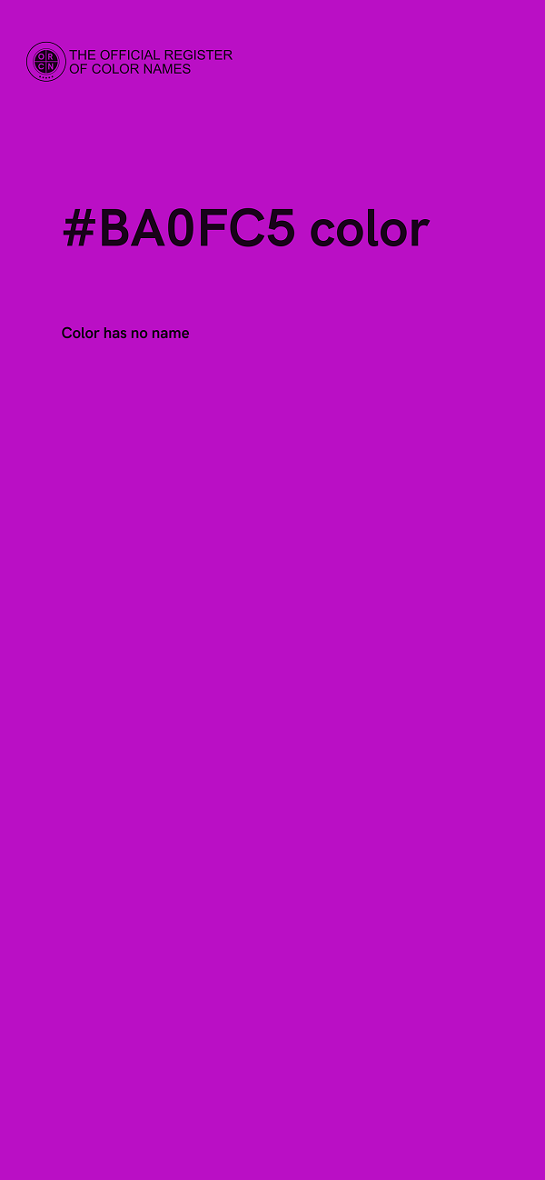 #BA0FC5 color image